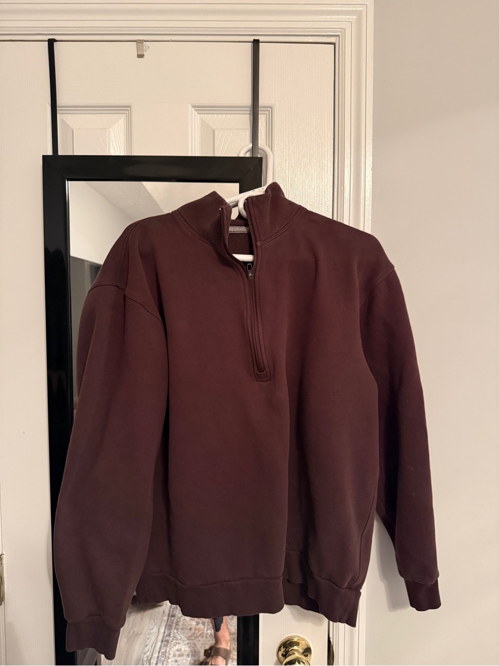 Men's Half-Zip Lululemon Pullover Sweater - Brown